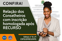 Inscrições homologadas para seleção de conselheiros após recurso