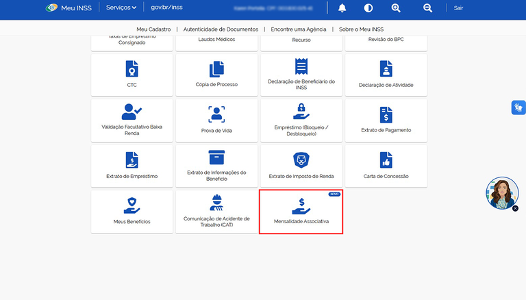 Site - Tem novidade no Meu INSS, Mensalidade Associativa.png