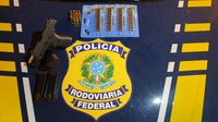PRF apreende arma com numeração suprimida em Rio Branco/AC