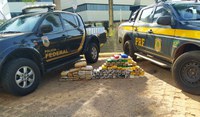 PRF e PF localizam veículo com mais de 128kg de drogas em Capixaba, no Acre