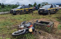 Motocicleta roubada é recuperada pela PRF em Rio Branco/AC
