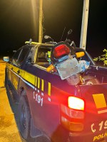 PRF recupera moto com restrição de roubo/furto em Rio Branco-AC