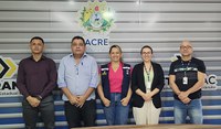 Superintendente da PRF no Acre se reúne com a Superintendente do DETRAN/AC em Rio Branco-AC