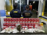 Operação conjunta entre Polícia Rodoviária Federal e Polícia Federal DRE/AL apreendem mais de 28Kg de drogas em São Sebastião