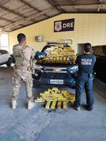 Operação entre Polícia Rodoviária Federal e Polícia Federal/DRE-AL apreende mais de 70kg de maconha em São Sebastião/AL