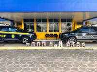 Polícia Rodoviária Federal e Polícia Militar apreendem mais de 100kg de drogas em São Sebastião/AL