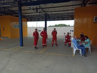 PRF realiza comando de saúde, em São Miguel do Campos/AL