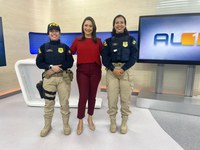 Representantes do Núcleo de Comunicação Social da PRF/AL fazem visita à TV Gazeta, em Maceió