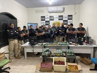 Operação conjunta resulta na apreensão de mais de 7.675 itens do comércio ilegal de armas e munições em Laranjal do Jari