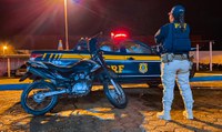 Em Humaitá PRF-AM apreende motocicleta adulterada