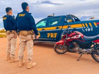 PRF-AM apreende motocicleta adulterada em Humaitá