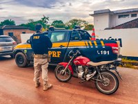 PRF-AM apreende motocicleta adulterada na BR-319