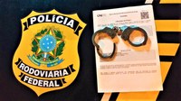 PRF cumpre mandado de prisão na BR 101 em Teixeira de Freitas (BA) e prende homem acusado de Homicídio