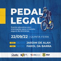 Pedal Legal: PRF promove ação educativa de trânsito seguro na orla de Salvador