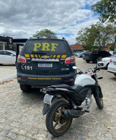 PRF recupera motocicleta que trafegava com placa clonada em Alagoinhas (BA)