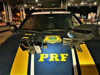 PRF prende quadrilha e apreende pistola, munições e diversos apetrechos utilizados no cometimento de crimes