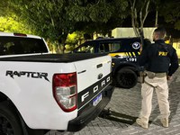 PRF recupera caminhonete roubada e prende empresário por crime de receptação