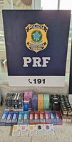 PRF apreende cigarros eletrônicos contrabandeados em Vitória da Conquista (BA)