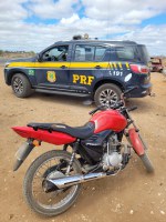PRF recupera motocicleta furtada em Juazeiro (BA)