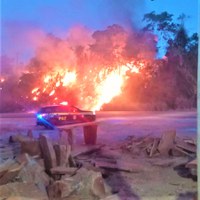 PRF alerta motoristas para risco de queimadas às margens das rodovias federais