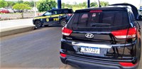 Creta comprado por R$ 105 mil ‘cai’ com placas falsas durante abordagem da PRF na BR 242