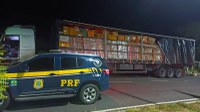 Em Jequié (BA), mais um caminhão é apreendido pela PRF transportando produtos importados sem nota fiscal