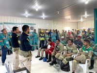 Ação educativa: Mais 500 colaboradores da mineradora Ero Brasil participam de palestra com o tema segurança no trânsito