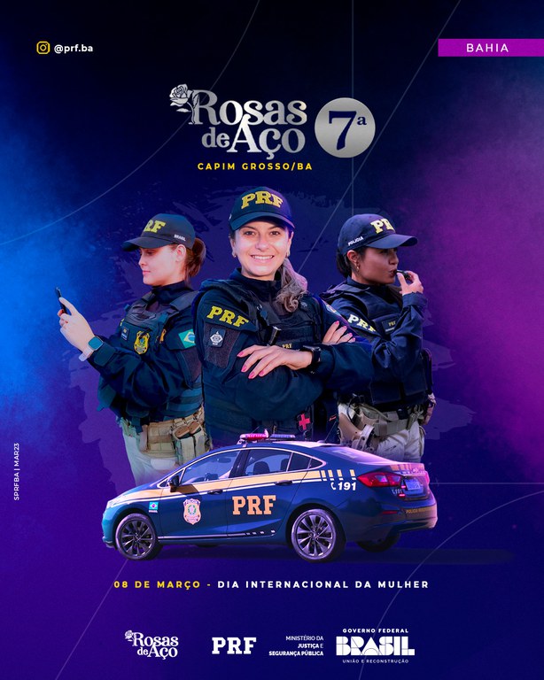 A Rosas de Aço está em sua sétima edição e é coordenada e executada  por policiais mulheres da instituição que tem como objetivo promover atividades de conscientização sobre o combate à Violência Contra a Mulher.