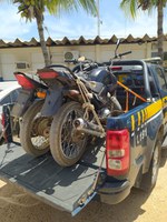 No norte da Bahia, PRF apreende duas motocicletas adulteradas