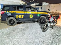 Motocicleta furtada em São Paulo (SP) é recuperada pela PRF em Luís Eduardo Magalhães (BA)