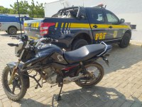 Motocicleta adulterada é apreendida pela PRF em Correntina (BA)