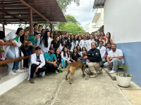 Grupo de Operações com Cães da PRF participa de projeto de extensão universitária em Vitória da Conquista (BA)