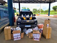 Descaminho: PRF flagra no Oeste da Bahia ônibus carregado de produtos importados ilegalmente
