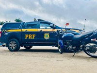 Em mais uma ação durante a operação Conatus PRF recupera motocicleta furtada há quase duas décadas em Planalto (BA)