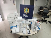 PRF apreende mais de 160 aparelhos eletrônicos transportados ilegalmente em Vitória da Conquista (BA)