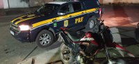 PRF recupera motocicleta roubada e prende homem por receptação em Eunapólis (BA)