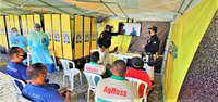 PRF participa do ‘Saúde na Estrada’ e leva orientações sobre segurança viária na região do extremo sul da Bahia