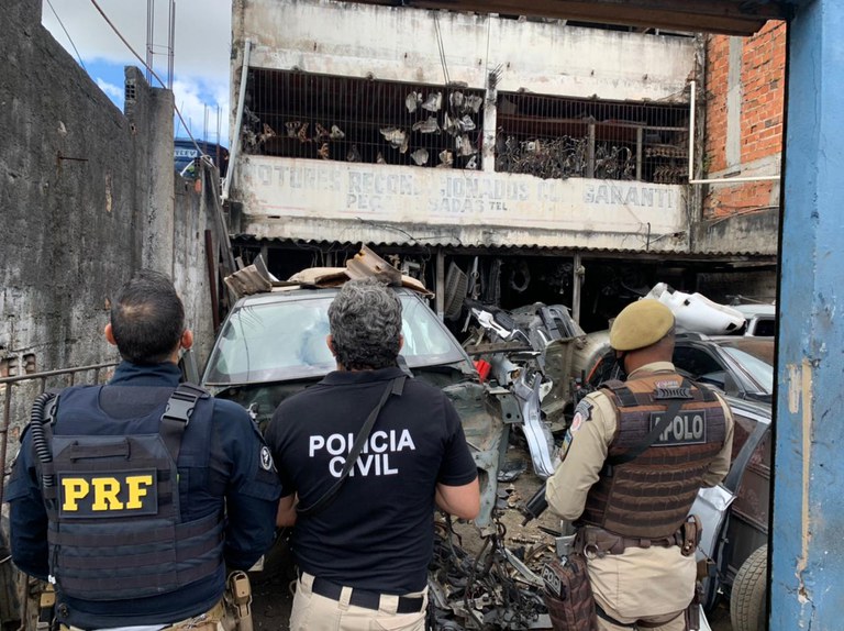 Ação Interagências: Forças policiais e órgãos parceiros deflagram operação contra o comércio ilegal de autopeças no Subúrbio