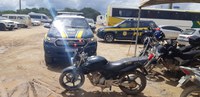 Em ação integrada realizada na cidade de Mucuri (BA),  PRF e ANTT apreendem motocicleta adulterada