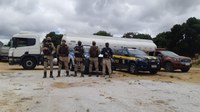 Caminhão tanque roubado em Candeias é recuperado na Região Sudoeste da Bahia