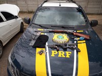 PRF prende assaltantes e apreende armas de fogo na BR 407 em Jaguarari (BA)