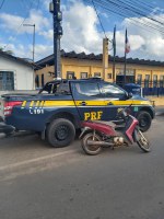 Motocicleta roubada e sem placa é apreendida em Inhambupe (BA)