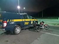 Em Jequié(BA), PRF apreende menor de idade conduzindo motocicleta roubada há 07  dias