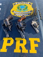 PRF/BA em ação conjunta com a PM apreende 3 armas de fogo em Alagoinhas (BA)