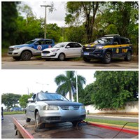 Operação Conjunta da PRF e 70ª CIPM recupera dois veículos roubados circulando clonados no Sul da Bahia