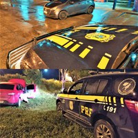 Em um intervalo de 3 horas, PRF na Bahia recupera dois veículos roubados em ocorrências distintas na cidade de Eunápolis
