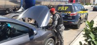 Em ação conjunta, PRF presta apoio à PMCE durante identificação de veículo adulterado em Fortaleza (CE)
