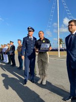 Policial Rodoviário Federal recebe homenagem na Base Aérea de Fortaleza