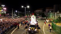 PRF escolta berlinda de Nossa Senhora da Assunção na tradicional Caminhada com Maria, em Fortaleza