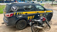 PRF prende homem com motocicleta furtada há 10 anos, em Itapipoca/CE.